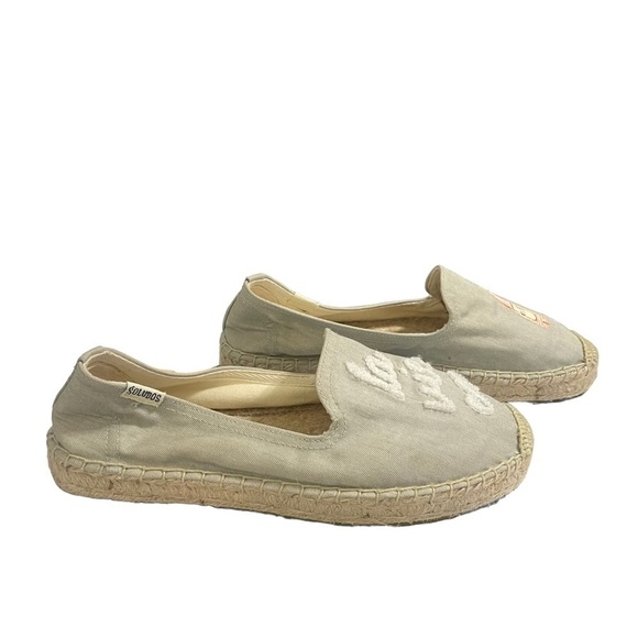 Soludos for Anthropologie La Vie En Rose Smoking Slipper in Chambray Size 7 - Picture 3 of 10